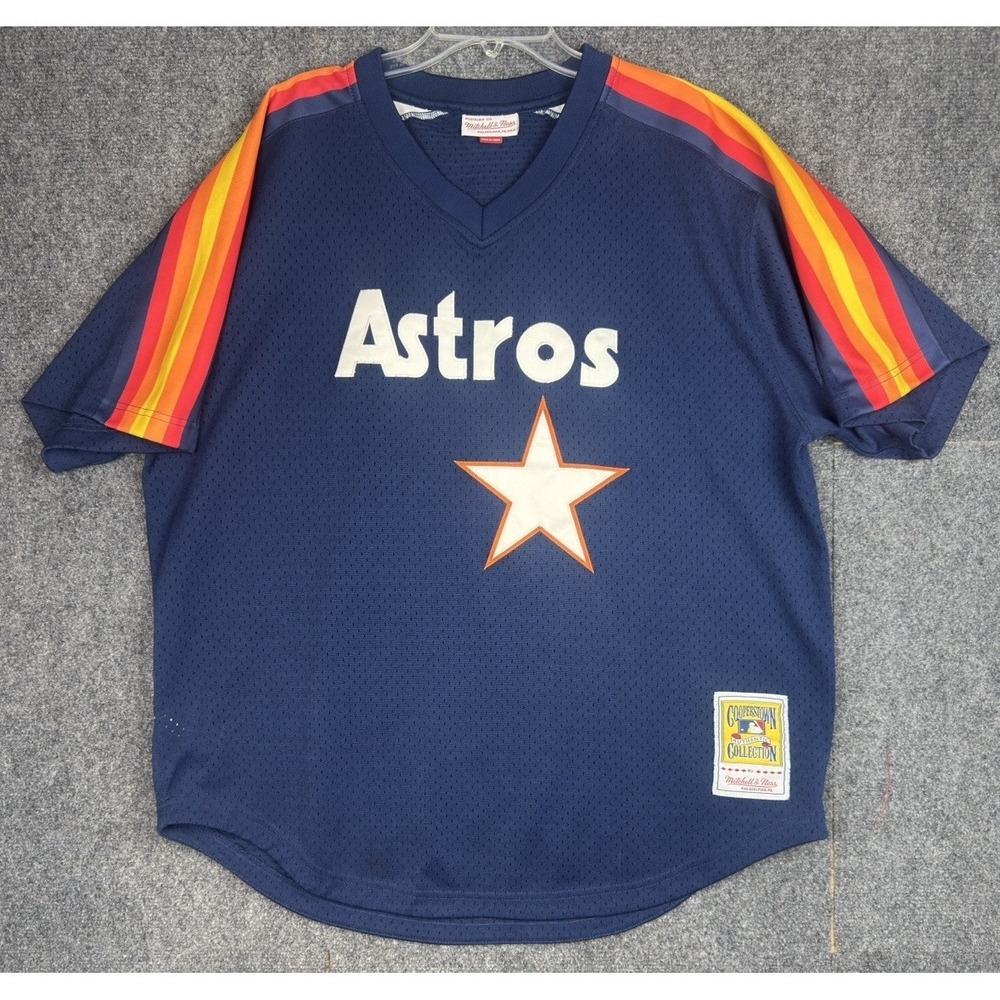 1988 Mitchell & Ness Houston Astros Nolan Ryan Baseball Jersey Sz 48 XL